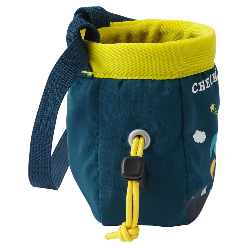 Chalkbag Kinder Mountain Rocket Größe S petrolblau Decathlon