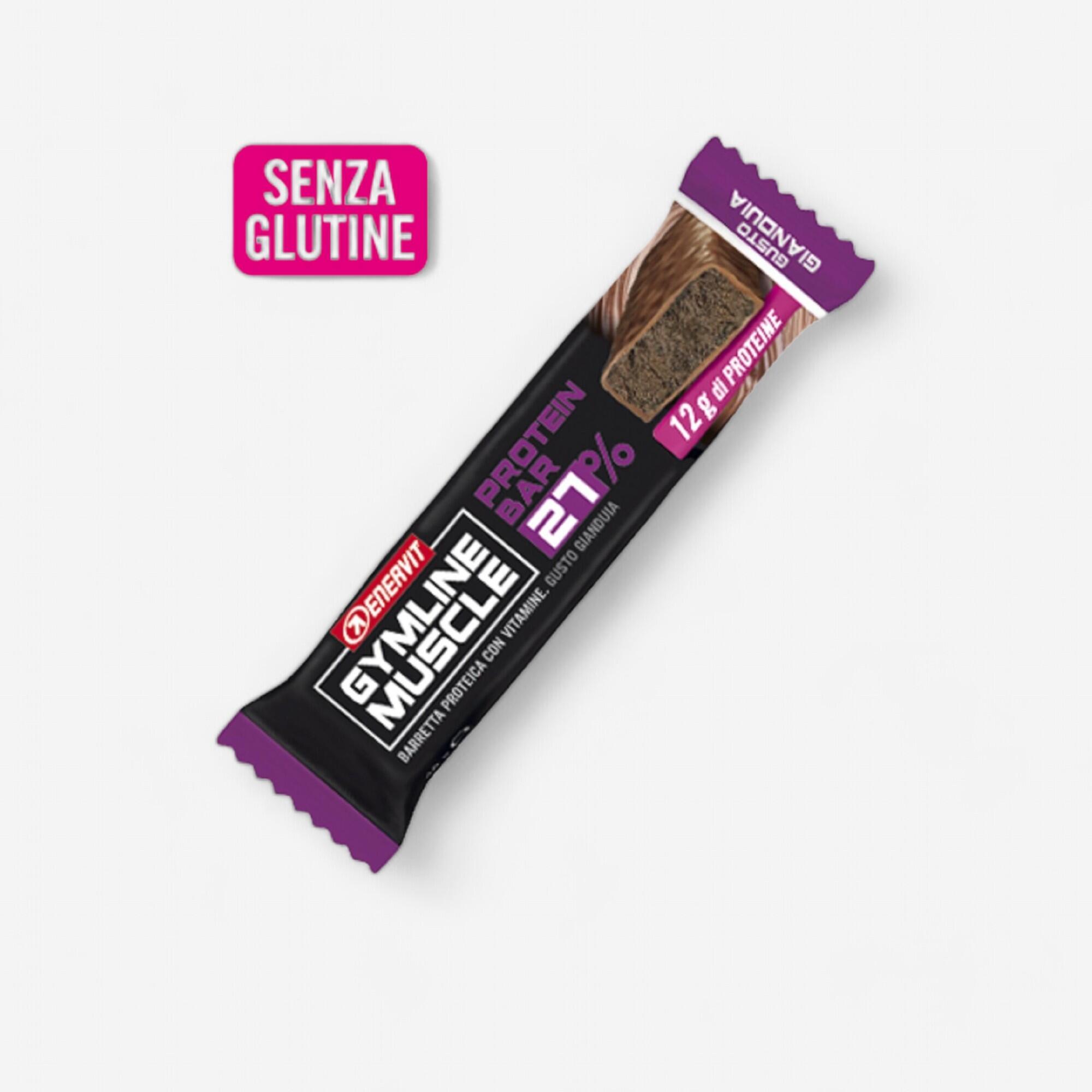 Decathlon | Barretta Proteica Enervit Gymline Muscle 27% Gianduia Gluten Free 45g |  Enervit