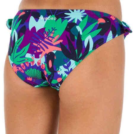 Girls' Two-Piece Halterneck Swimsuit - Jungle