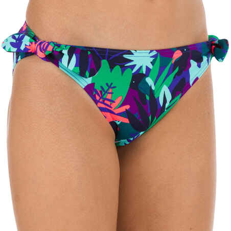 Girls' Two-Piece Halterneck Swimsuit - Jungle