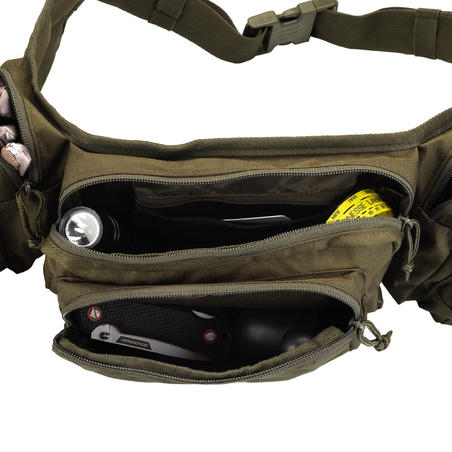 Lovačka torbica oko struka kaki boje 7 l X-Access