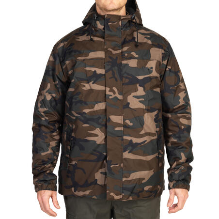Куртка Sibir 100 для полювання - Темно-зелений камуфляж