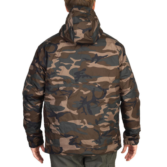 Solognac VESTE CHASSE CHAUDE 100 CAMOUFLAGE WOODLAND ...