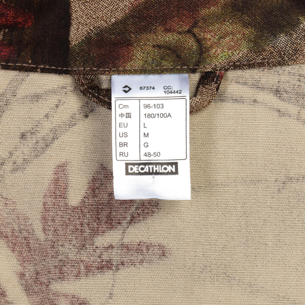 Jagdjacke 100 leicht camouflage Waldmuster