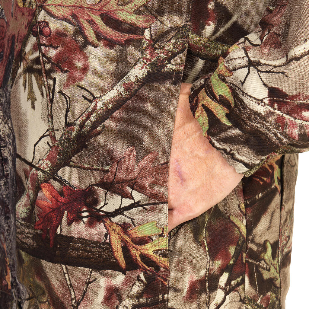 Jagdjacke 100 leicht camouflage Waldmuster