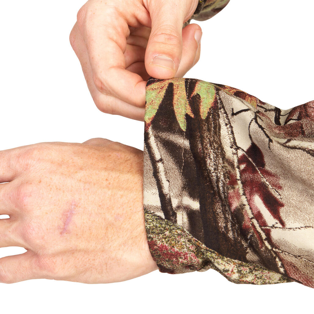 Jagdjacke 100 leicht camouflage Waldmuster