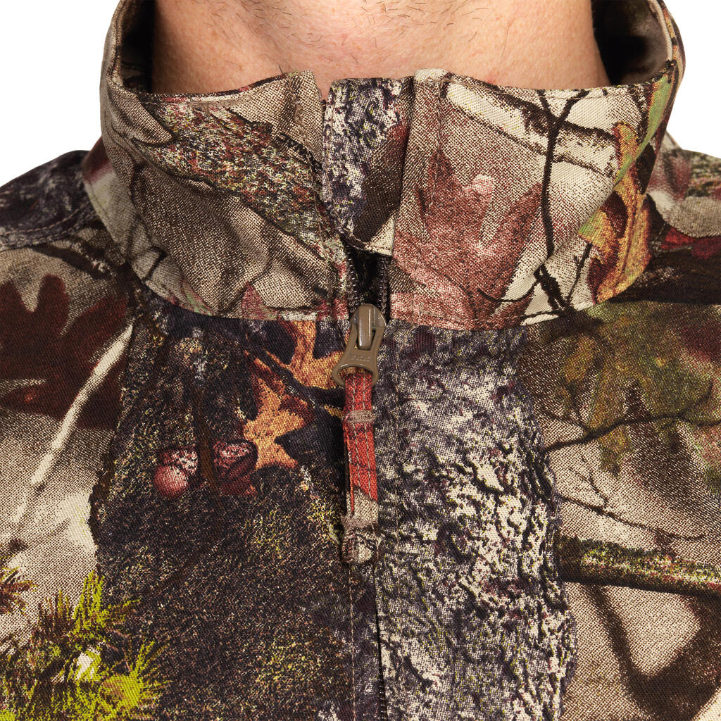 Jagdjacke 100 leicht camouflage Waldmuster