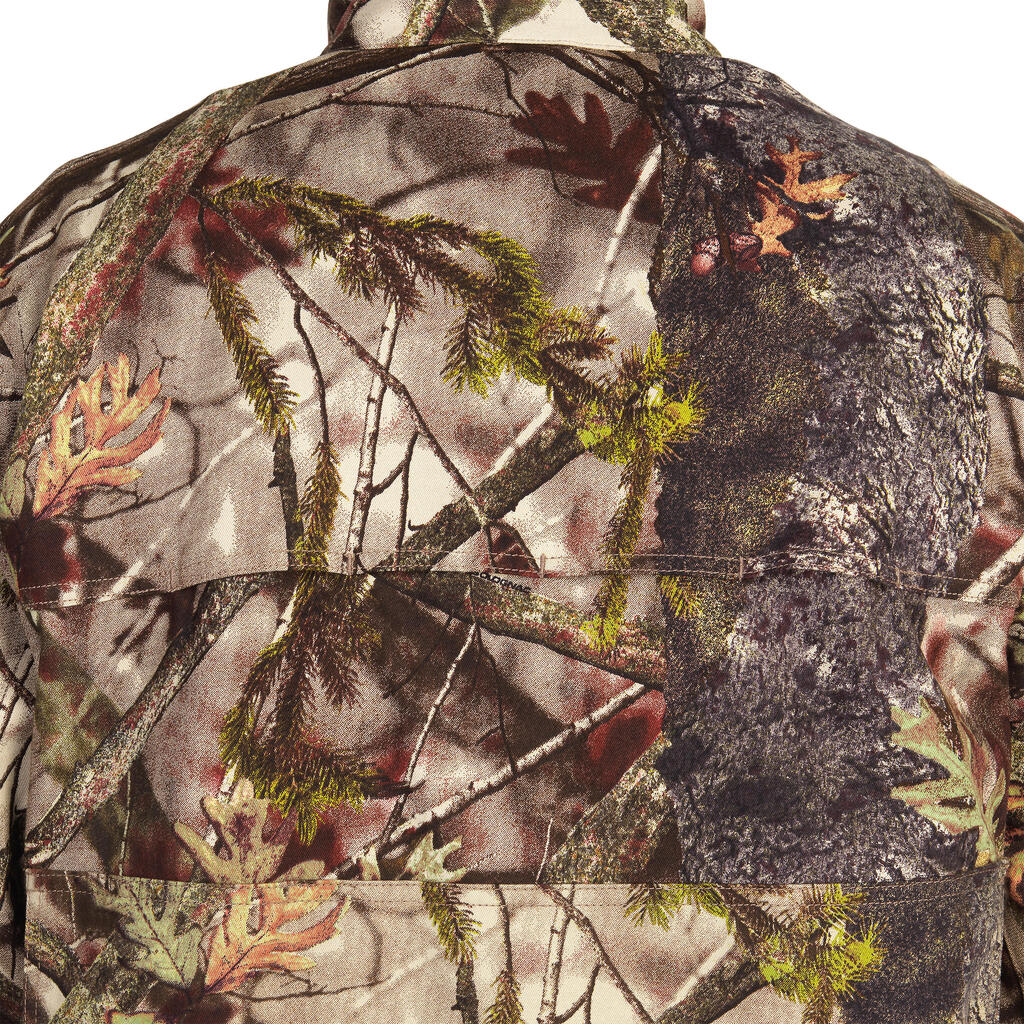 Jagdjacke 100 leicht camouflage Waldmuster