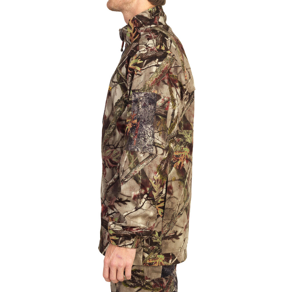 Jagdjacke 100 leicht camouflage Waldmuster