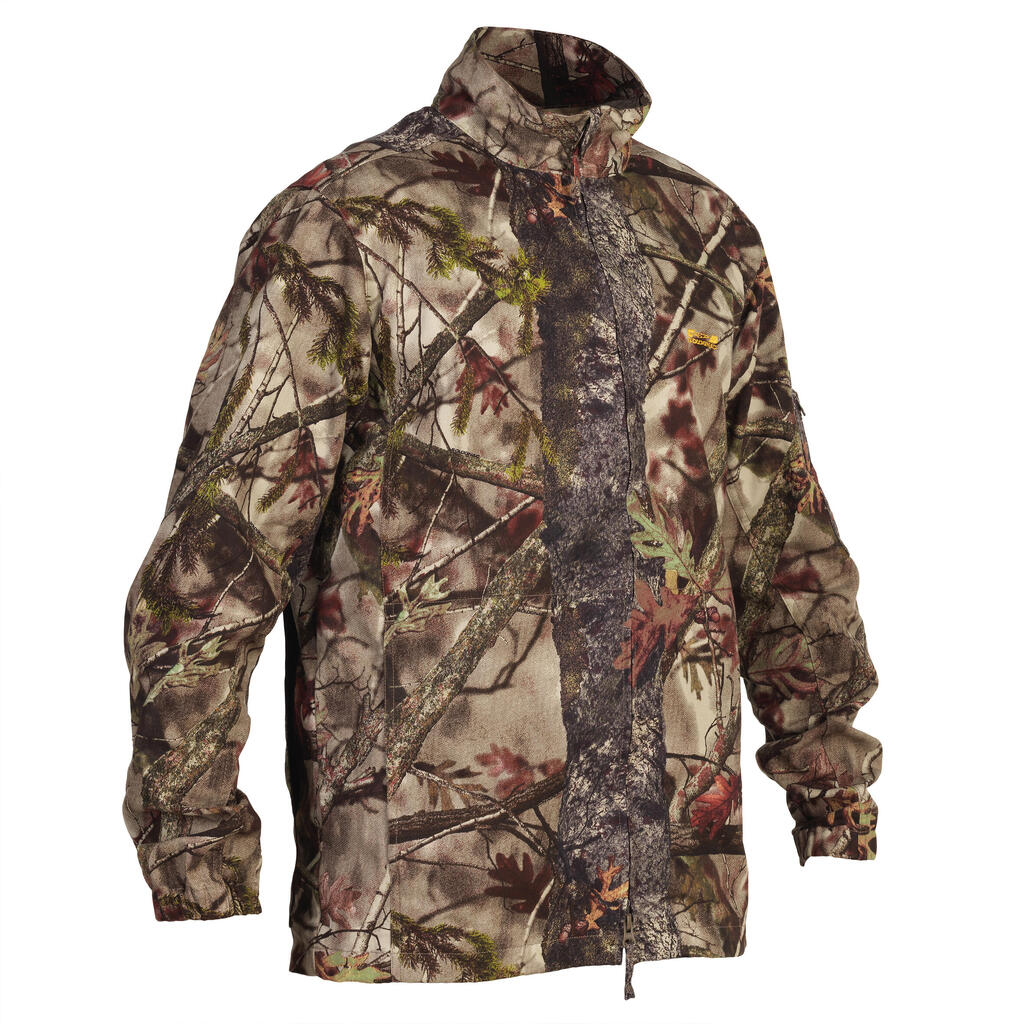 Jagdjacke 100 leicht camouflage Waldmuster