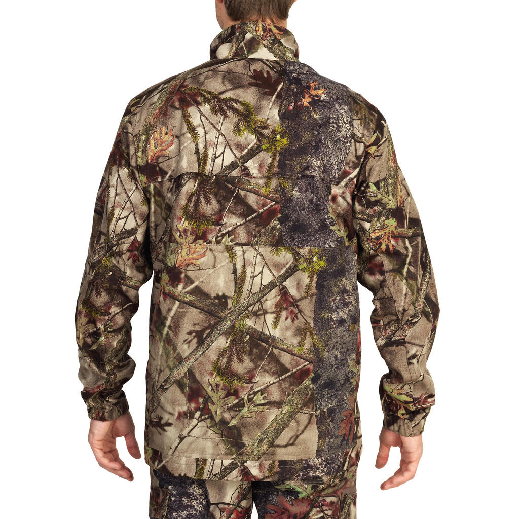 Jagdjacke 100 leicht camouflage Waldmuster