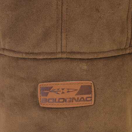 Dirbtinio kailio medžioklinė kepurė „T500“, ruda