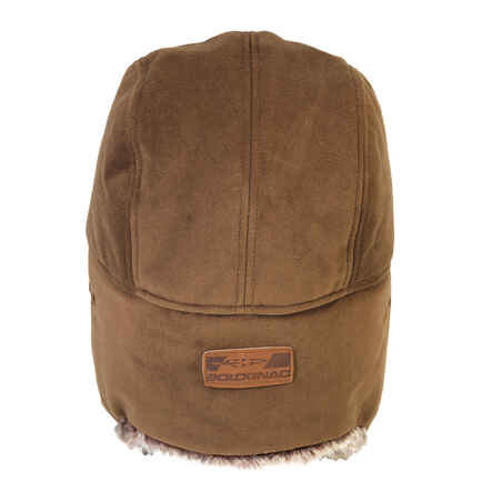 Faux-Fur Waterproof Hat - Brown