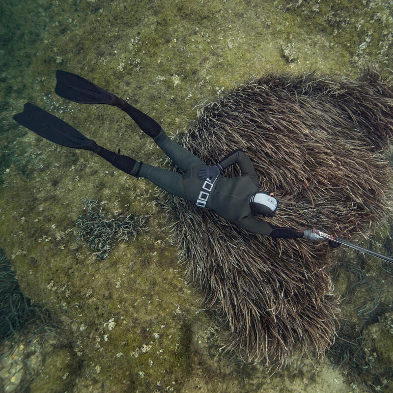Giacca pesca subacquea uomo 500 neoprene 7 mm verde