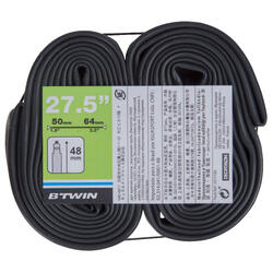 LOT DE 2 CHAMBRES A AIR POUR PNEU DE 27,5 POUCES SECTION 1,9 A 2,5 VALVE PRESTA