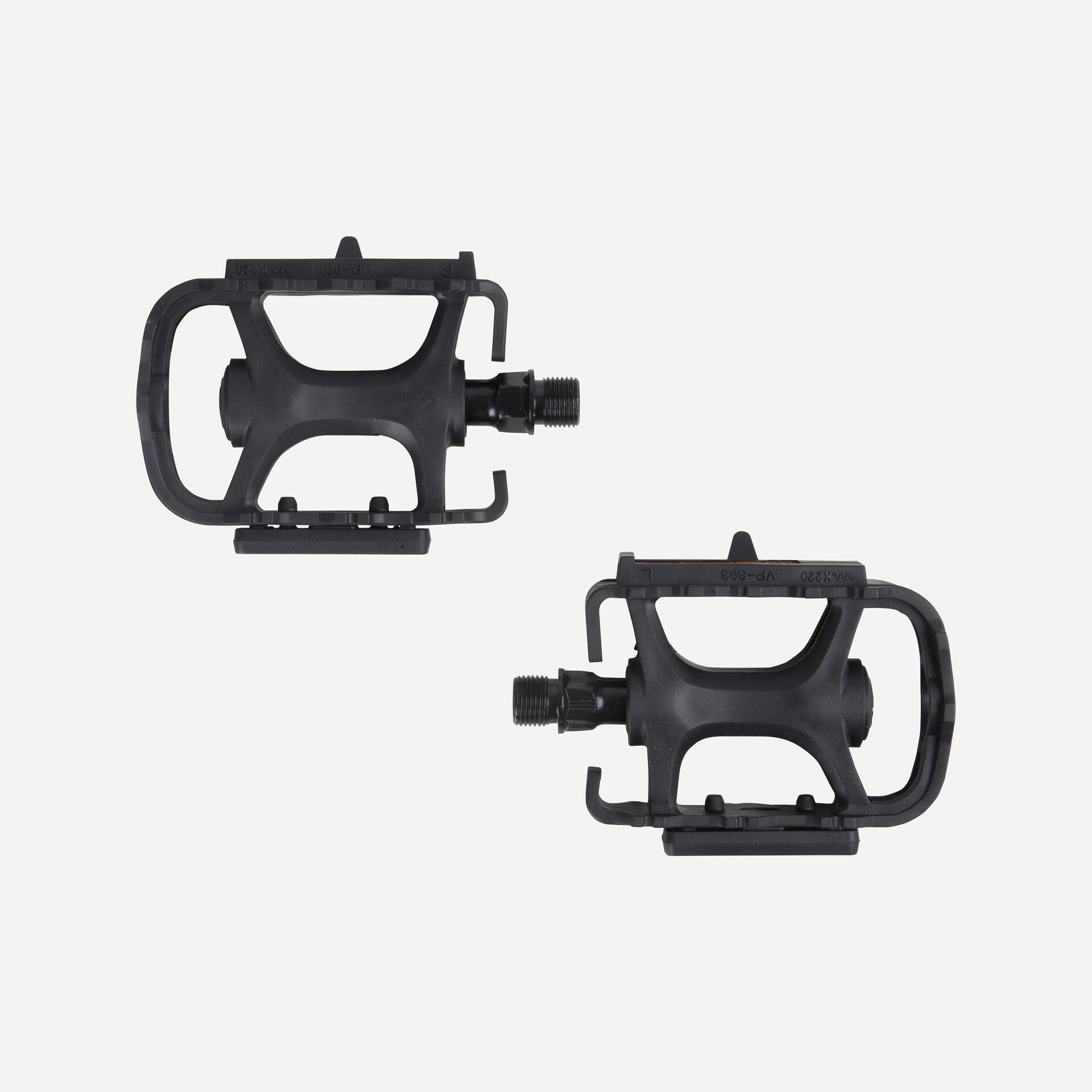 Flat Resin Mountain Bike Pedals 100 Black