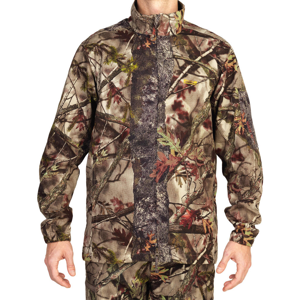 Jagdjacke 100 leicht camouflage Waldmuster