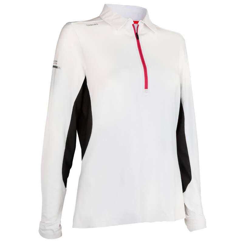 REGATTA WARM WEATHER WOMAN CLOTHES - Women’s RACE LS Polo White TRIBORD