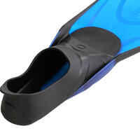 520 Adult Snorkelling Fins - Black and Blue