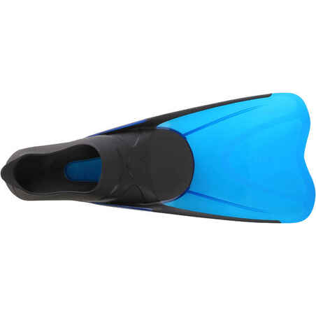 520 Adult Snorkelling Fins - Black and Blue