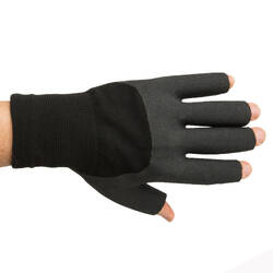 Sailing 100 Adult Sailing Fingerless Gloves - Black