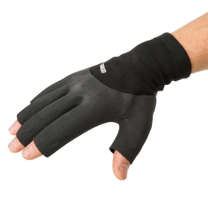 Guantes Sin Dedos Vela Sailing 100 Adulto Negro