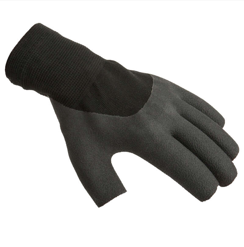 SAILOR ACCESSORIES - Fingerless Gloves 100 - Black TRIBORD