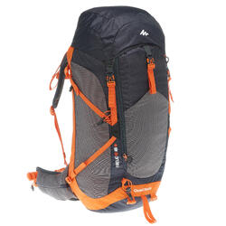 Mochila de Montaña y Trekking Quechua MH500 40 Litros Negro Naranja