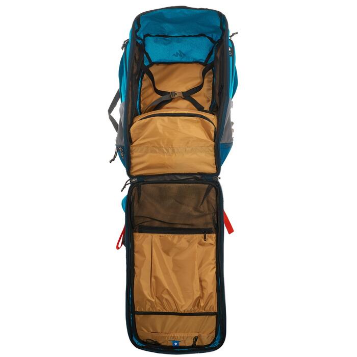 Forclaz Backpack Travel 500 dames 50 liter vergrendelbaar blauw