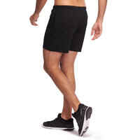 100 Mid-Thigh Gym Stretching Shorts - Black