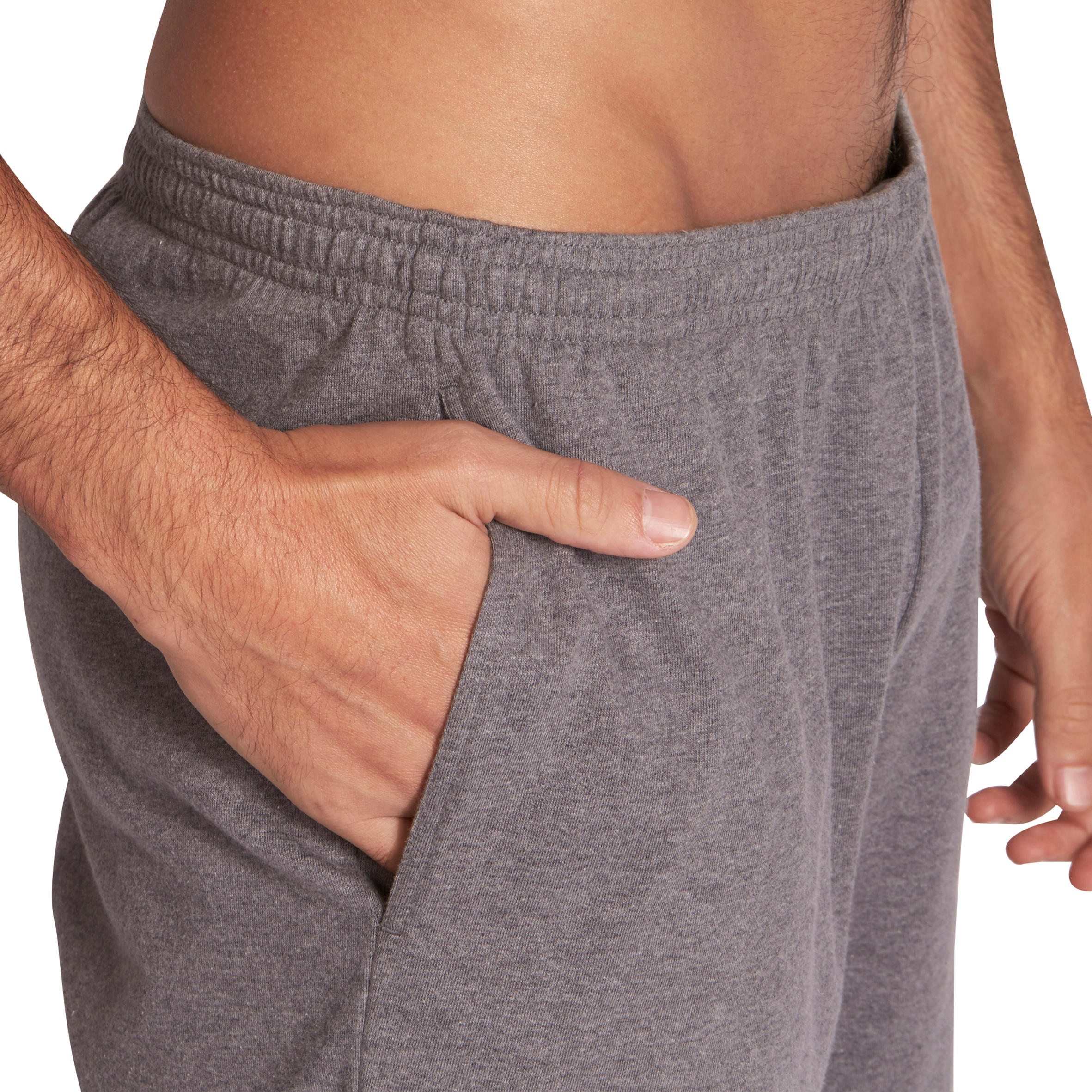 100 Mid-Thigh Regular-Fit Stretching Shorts - Light Grey 7/9