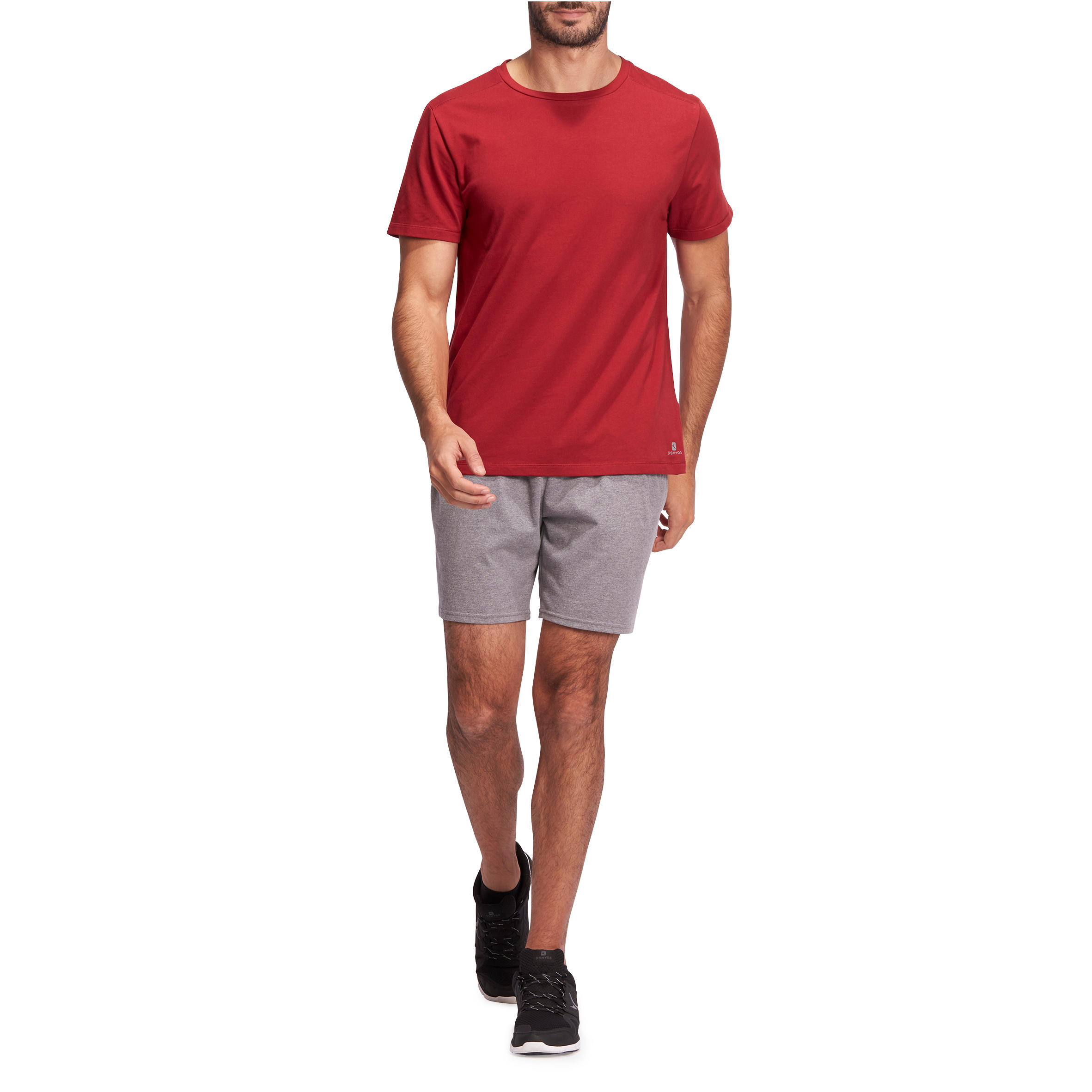 100 Mid-Thigh Regular-Fit Stretching Shorts - Light Grey 9/9