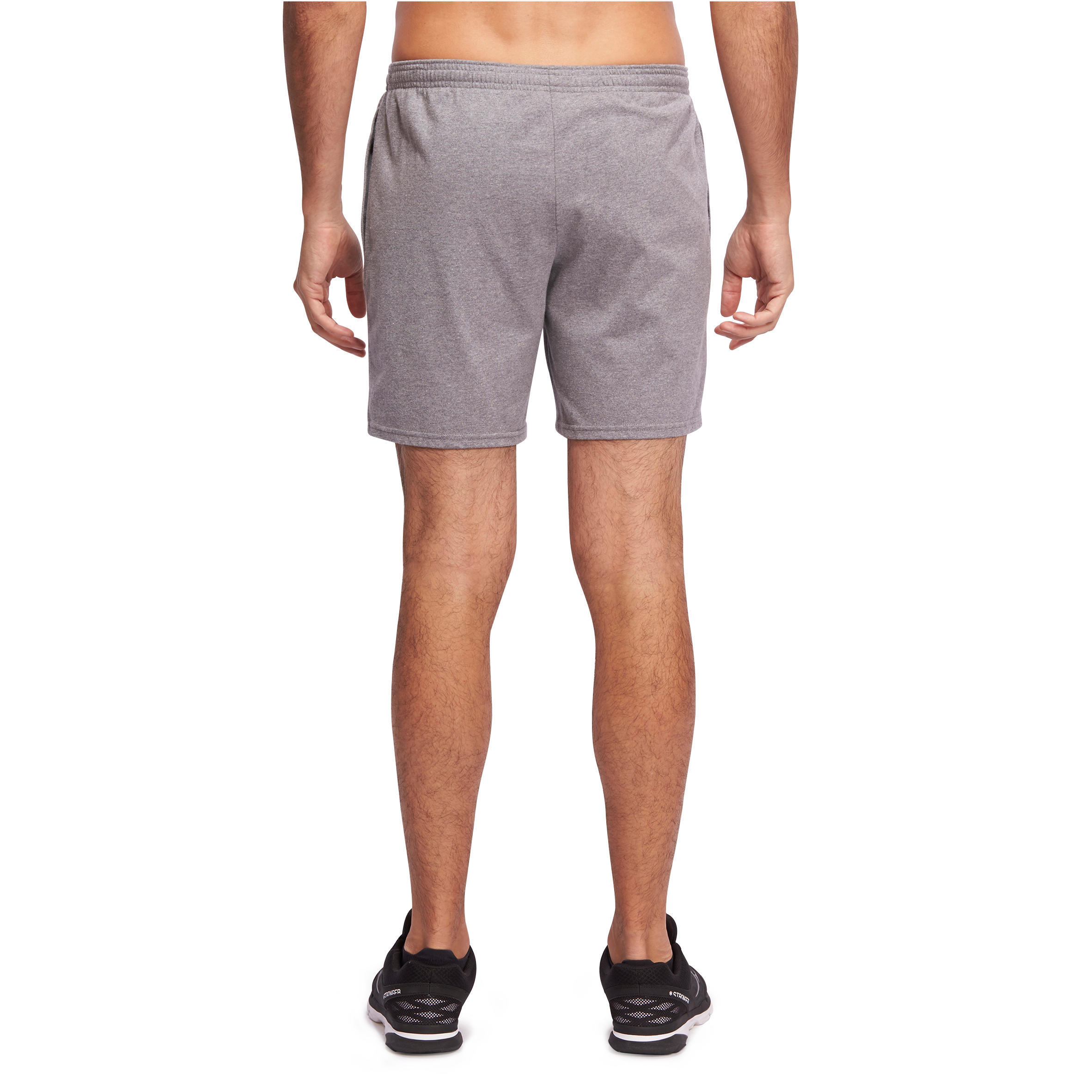 100 Mid-Thigh Regular-Fit Stretching Shorts - Light Grey 3/9