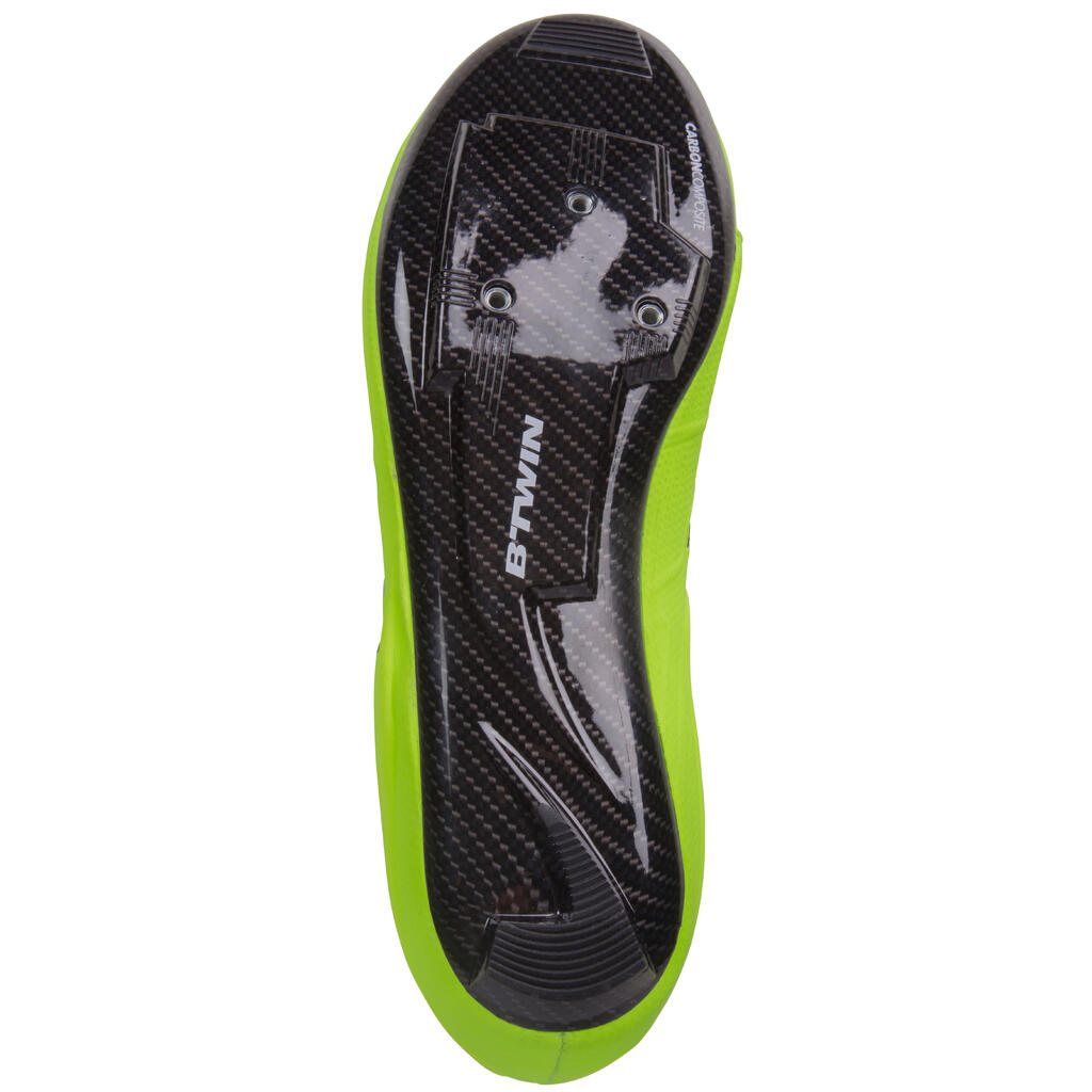 Fahrradschuhe 900 Aerofit Carbon neongelb