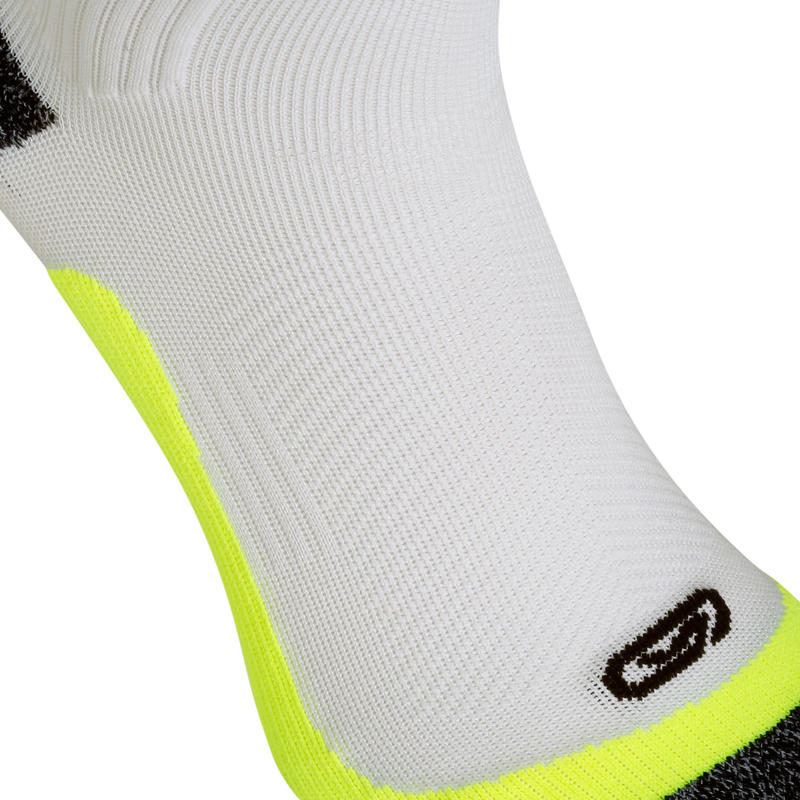 COMPRESSION RUNNING SOCKS YELLOW Decathlon