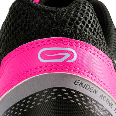 Run Active Grip Women's Jogging Shoes - Black Pink