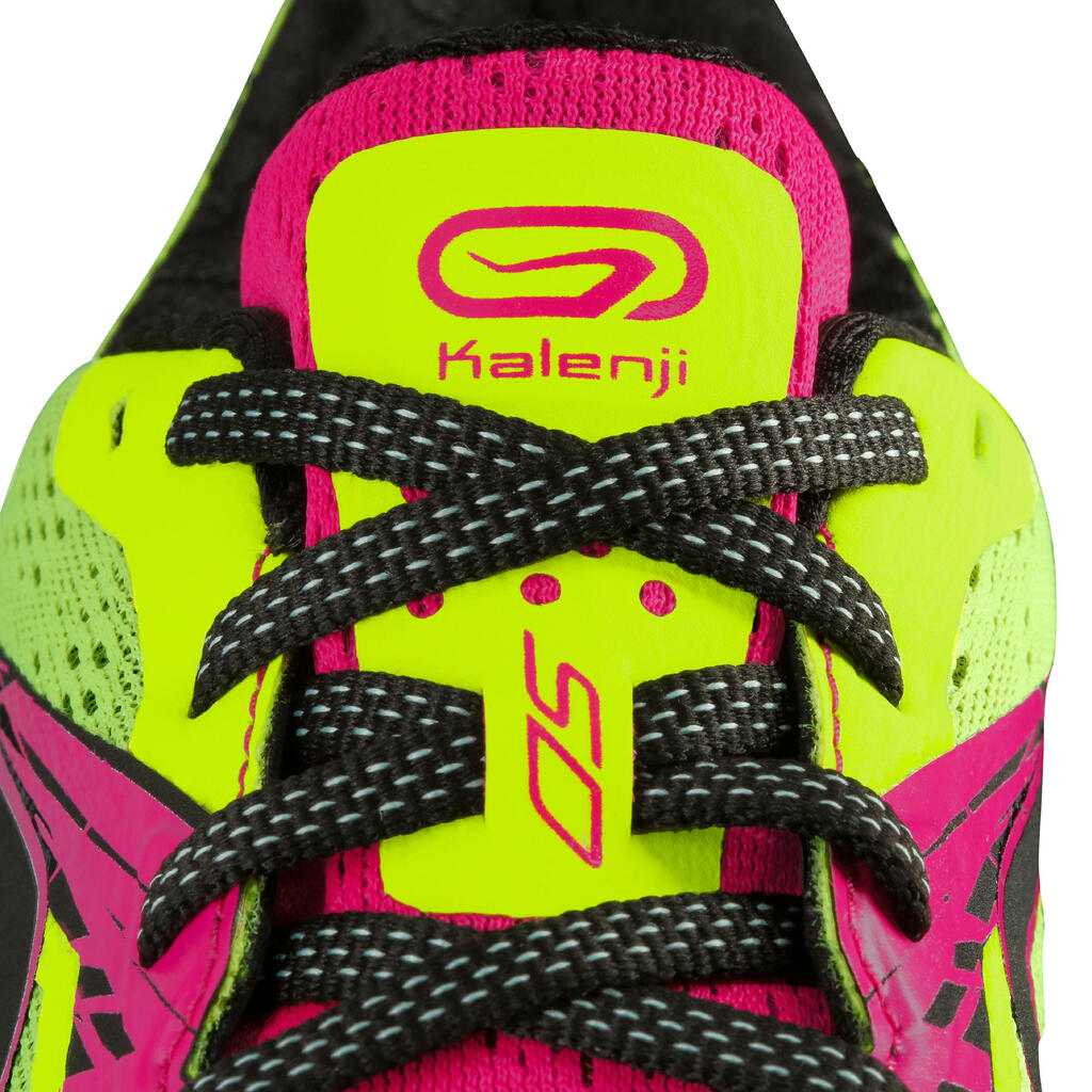 Laufschuhe Kiprun SD Damen Neutral/Pronation/Supination gelb/rosa 