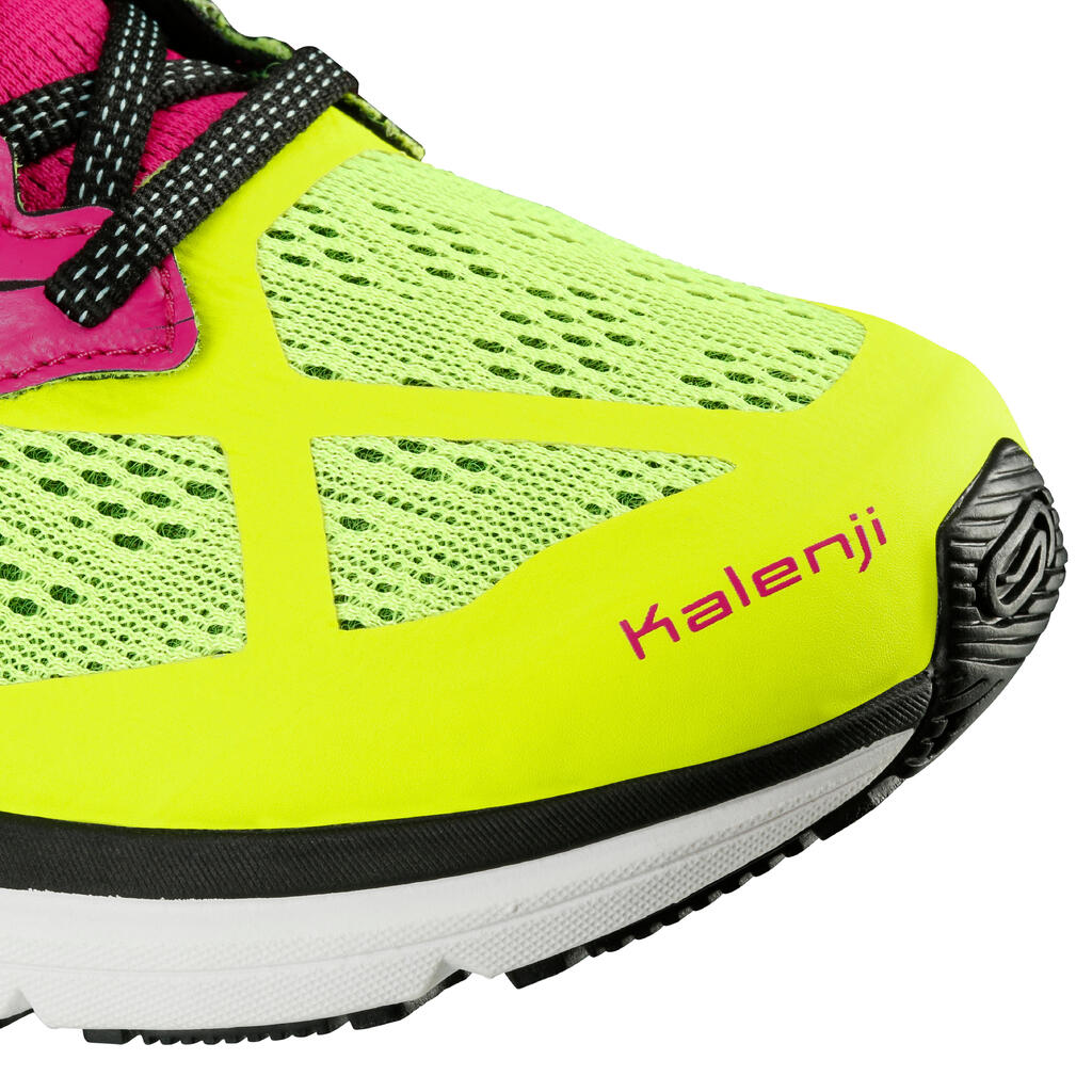 Laufschuhe Kiprun SD Damen Neutral/Pronation/Supination gelb/rosa 