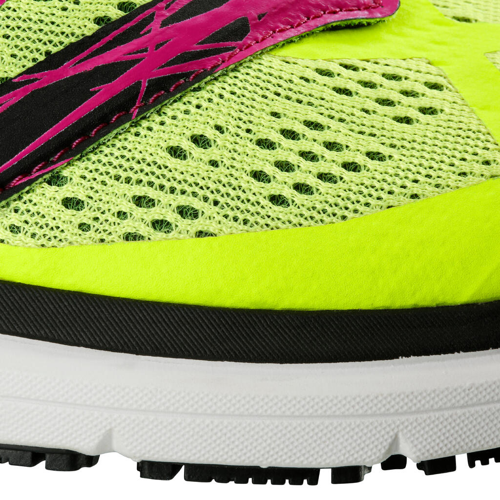 Laufschuhe Kiprun SD Damen Neutral/Pronation/Supination gelb/rosa 