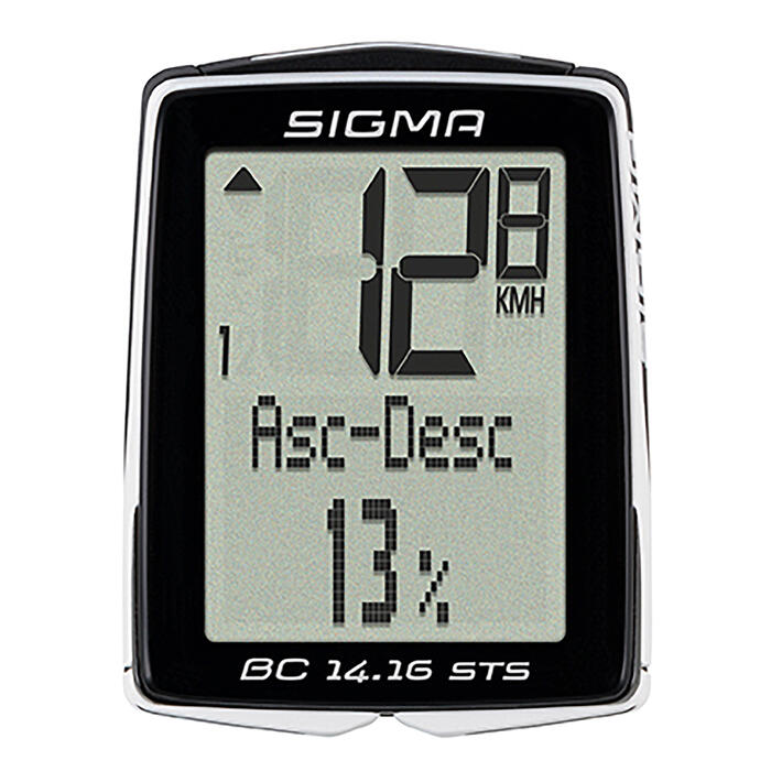 COMPTEUR VÉLO SIGMA SPORT SANS FIL BC 14.16 STS (CAPTEUR CADENCE INCLUS) Sigma sport Decathlon