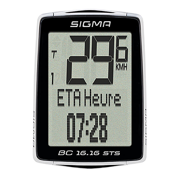 COMPTEUR VÉLO SIGMA SPORT SANS FIL BC 16.16 STS SIGMA SPORT Decathlon