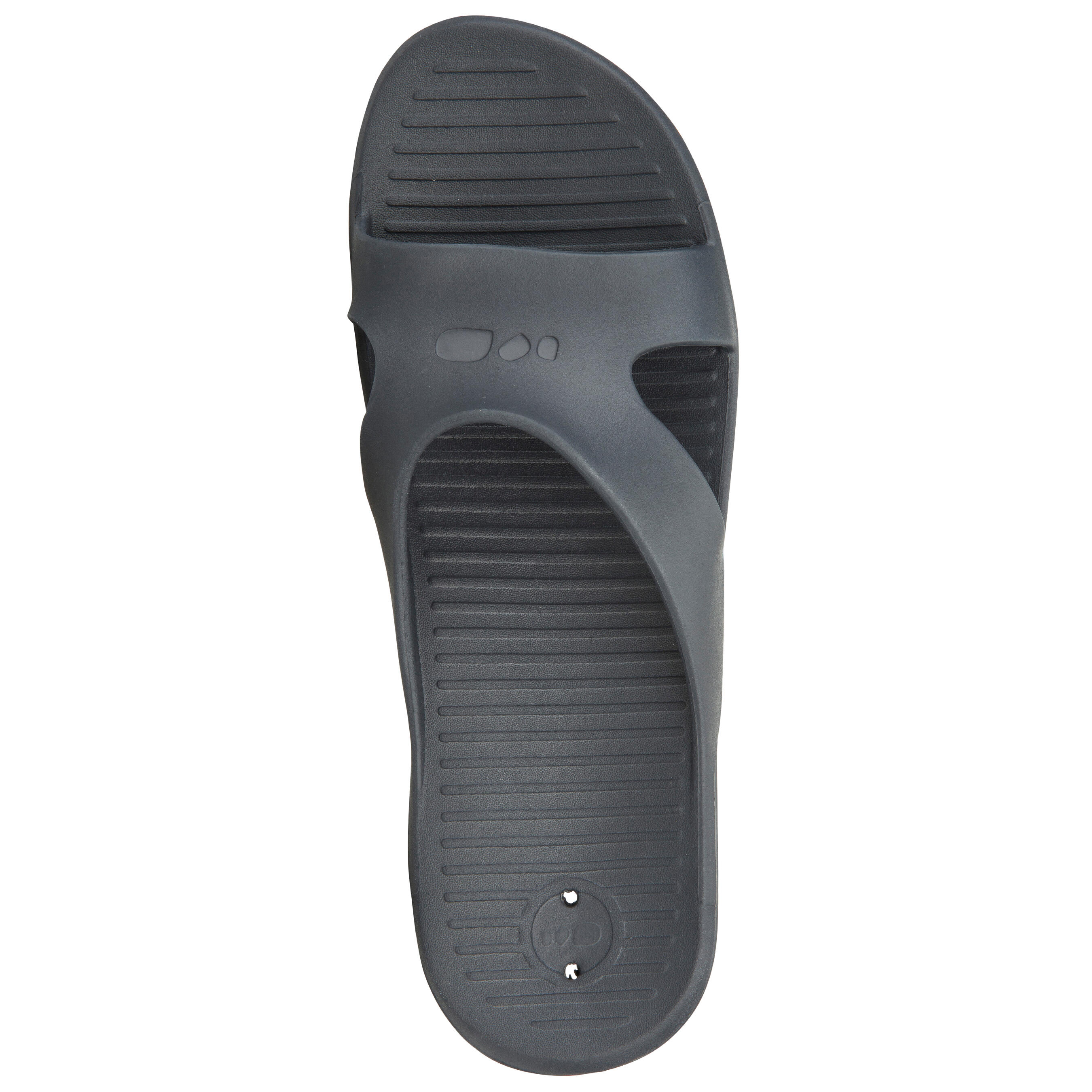 SANDALES DE PISCINE HOMME SLAP 100 BASIC GRIS - NABAIJI