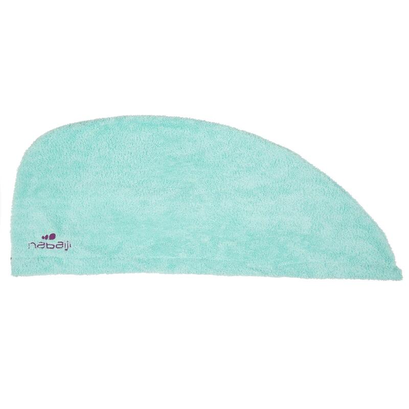 Serviette de bain microfibre douce pour cheveux vert clair