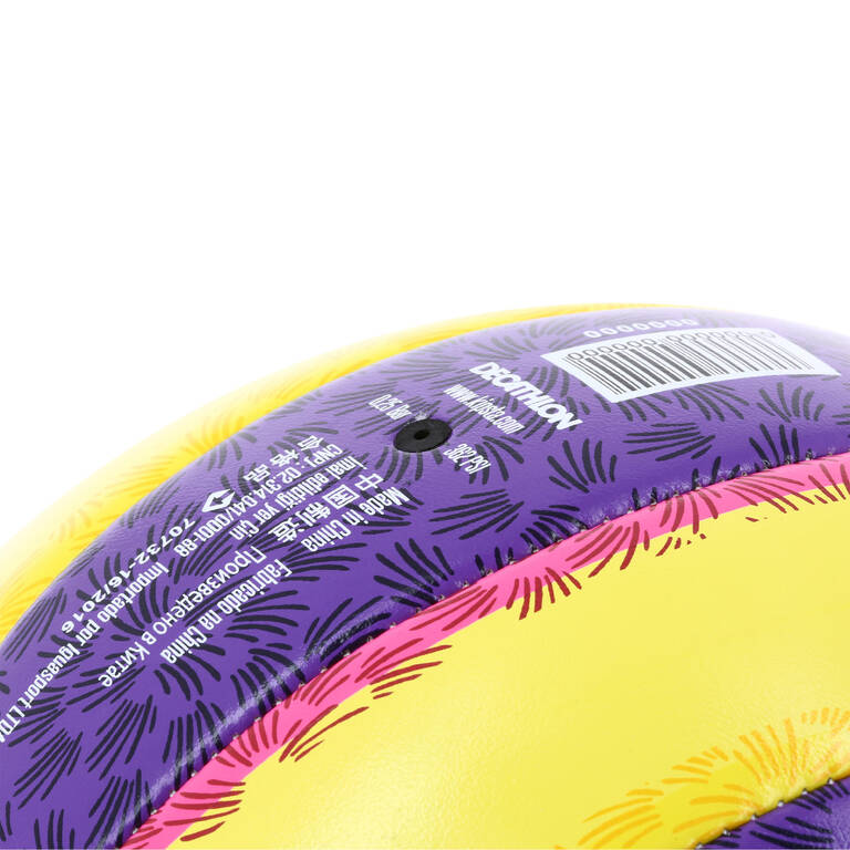 BV100 Beach Volleyball - Yellow/Purple