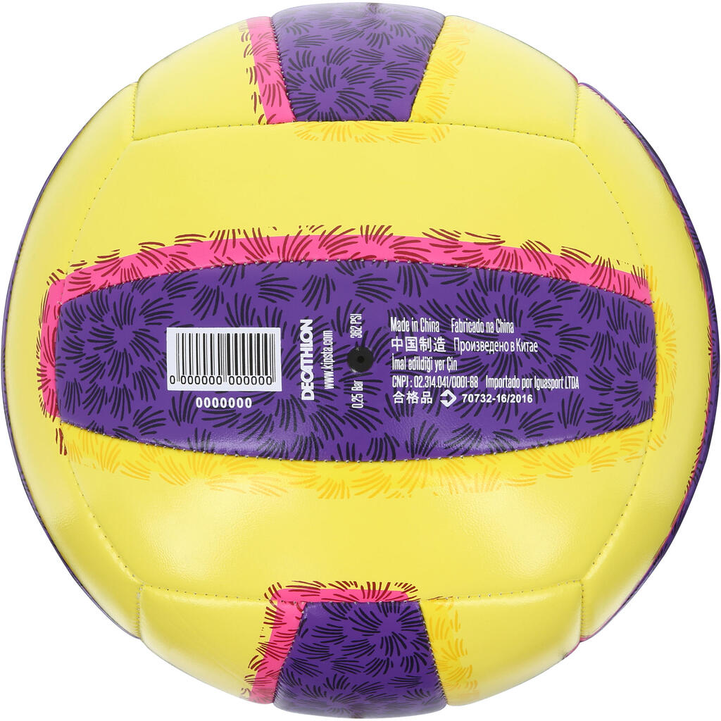 Beachvolleyball BVBS100 grün/rosa