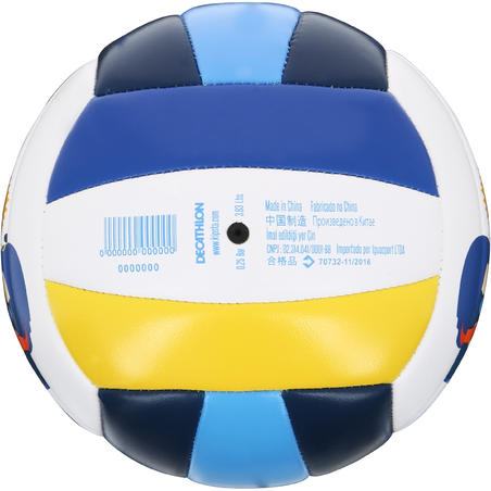 Міні-м'яч Rio Totem Savanna для пляжного волейболу - Білий/Блакитний/Жовтий