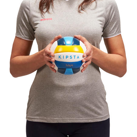 Міні-м'яч Rio Totem Savanna для пляжного волейболу - Білий/Блакитний/Жовтий