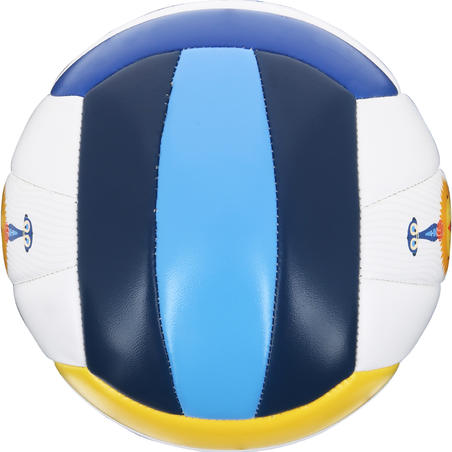 Міні-м'яч Rio Totem Savanna для пляжного волейболу - Білий/Блакитний/Жовтий
