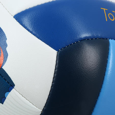 Міні-м'яч Rio Totem Savanna для пляжного волейболу - Білий/Блакитний/Жовтий