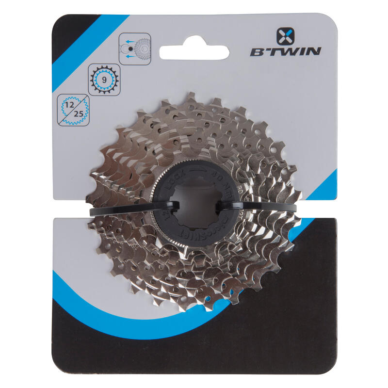 Cassette voor racefiets 9 versnellingen 12x25